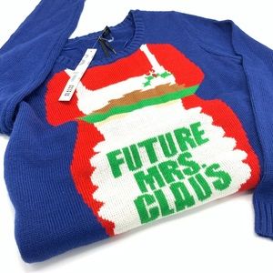 Ugly Christmas Sweater | Sweaters | So It Is Sweater Women Medium Future  Mrs Claus Dillards Blue Christmas Pullover | Poshmark